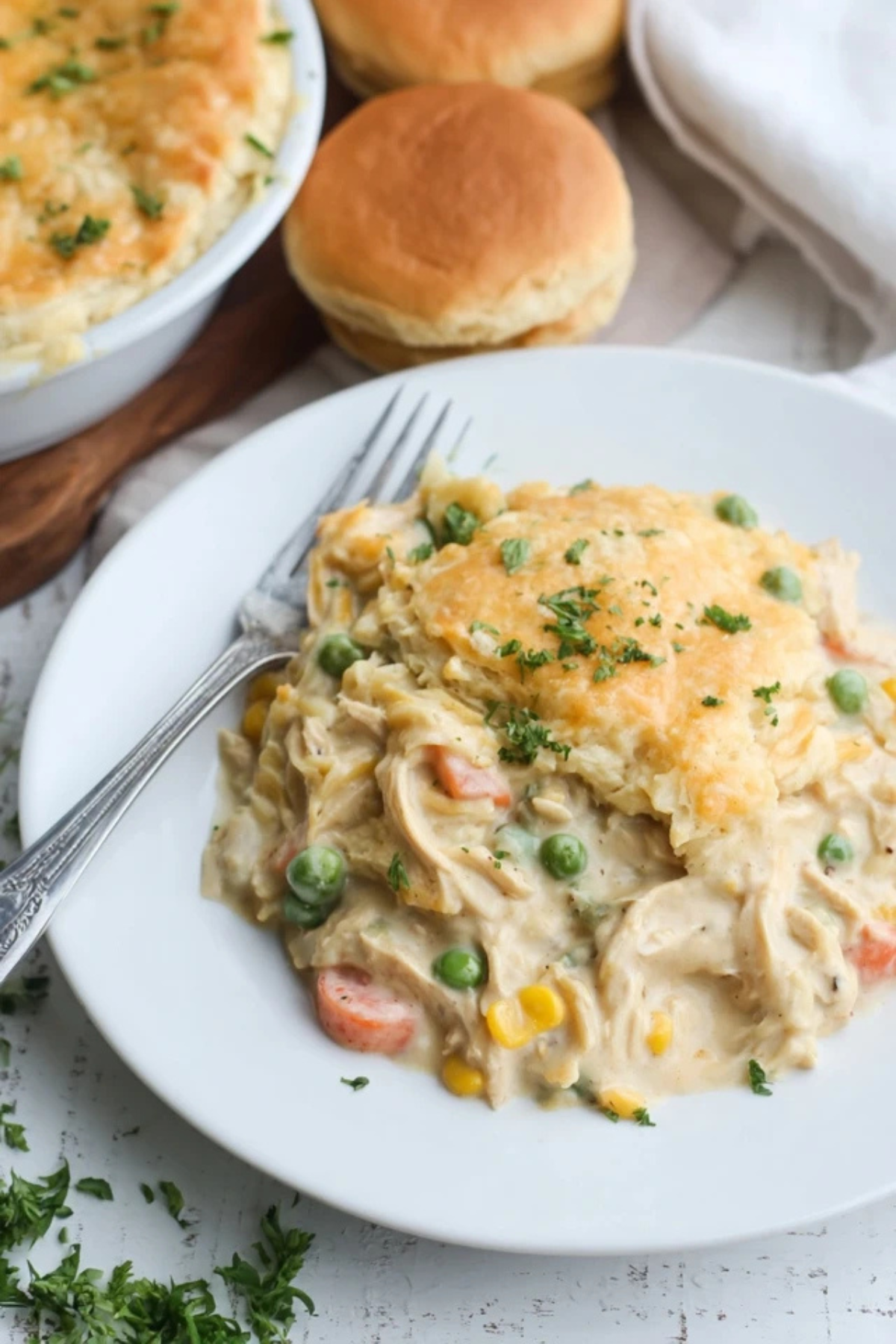 chicken pot pie casserole