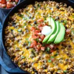 Cheesy Taco Rice Skillet