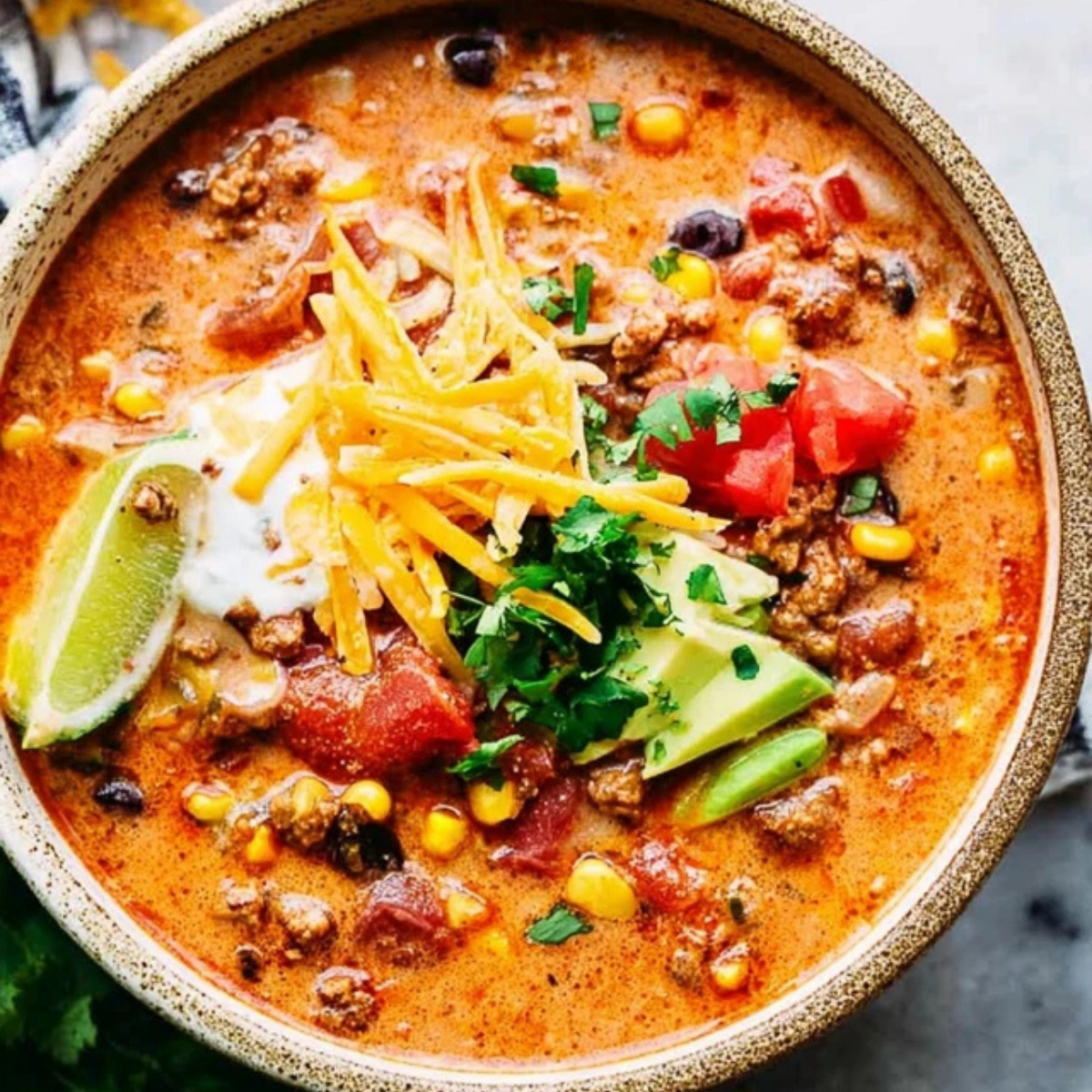 Cheesy Taco Soup