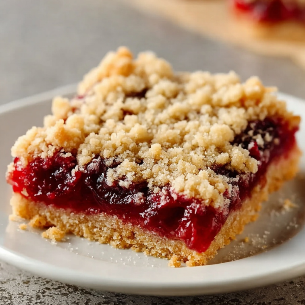 Cherry Crumble Bars