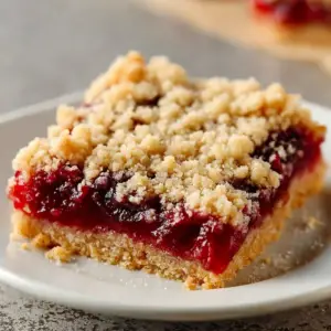 Cherry Crumble Bars