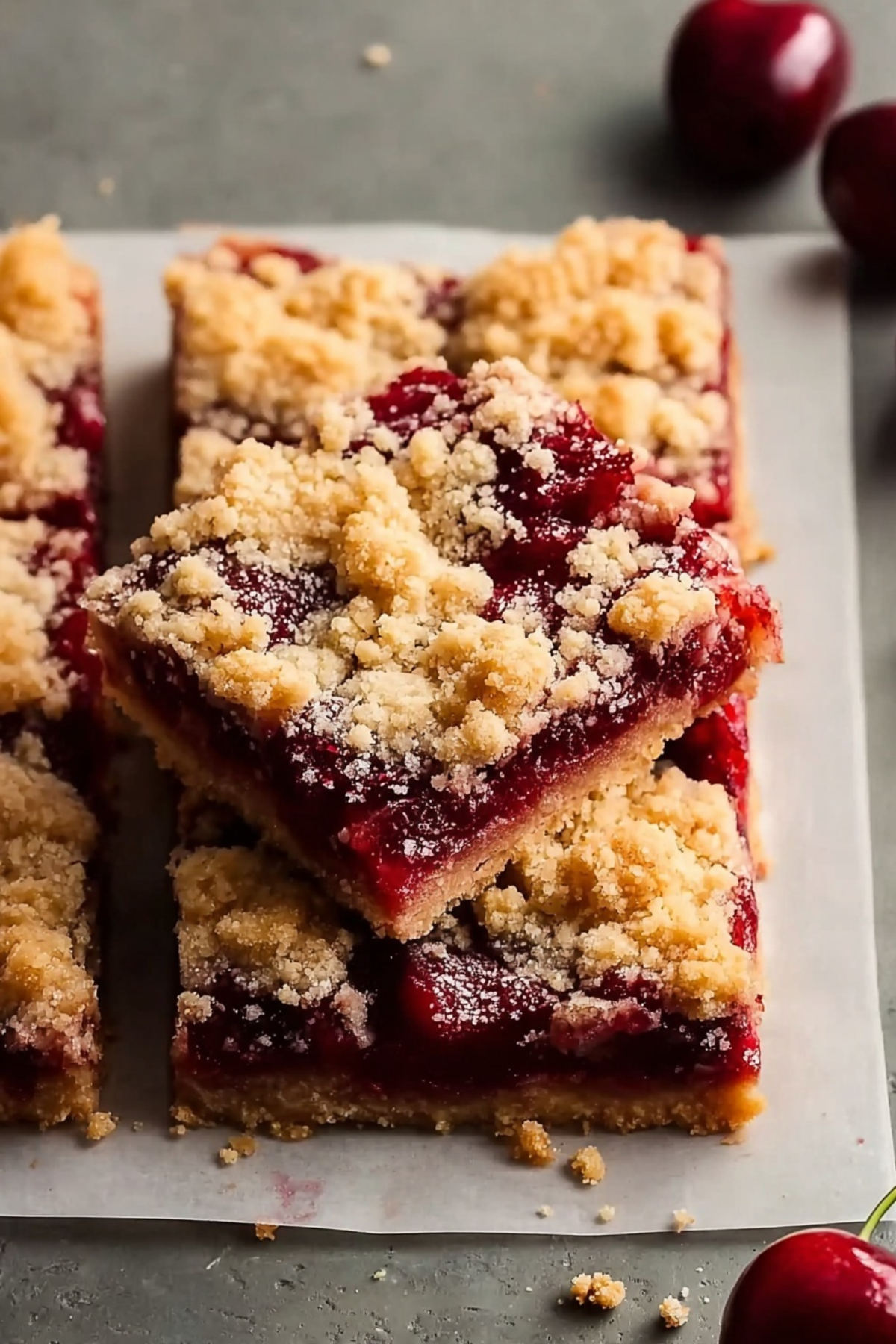Cherry Crumble Bars