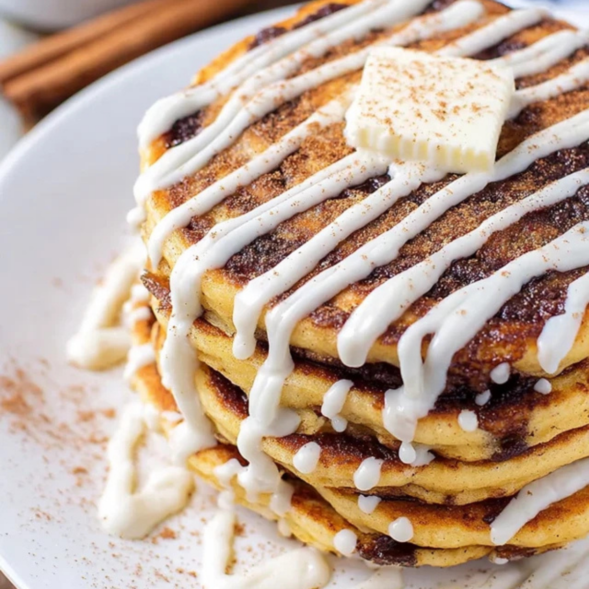 Cinnamon Roll Pancake
