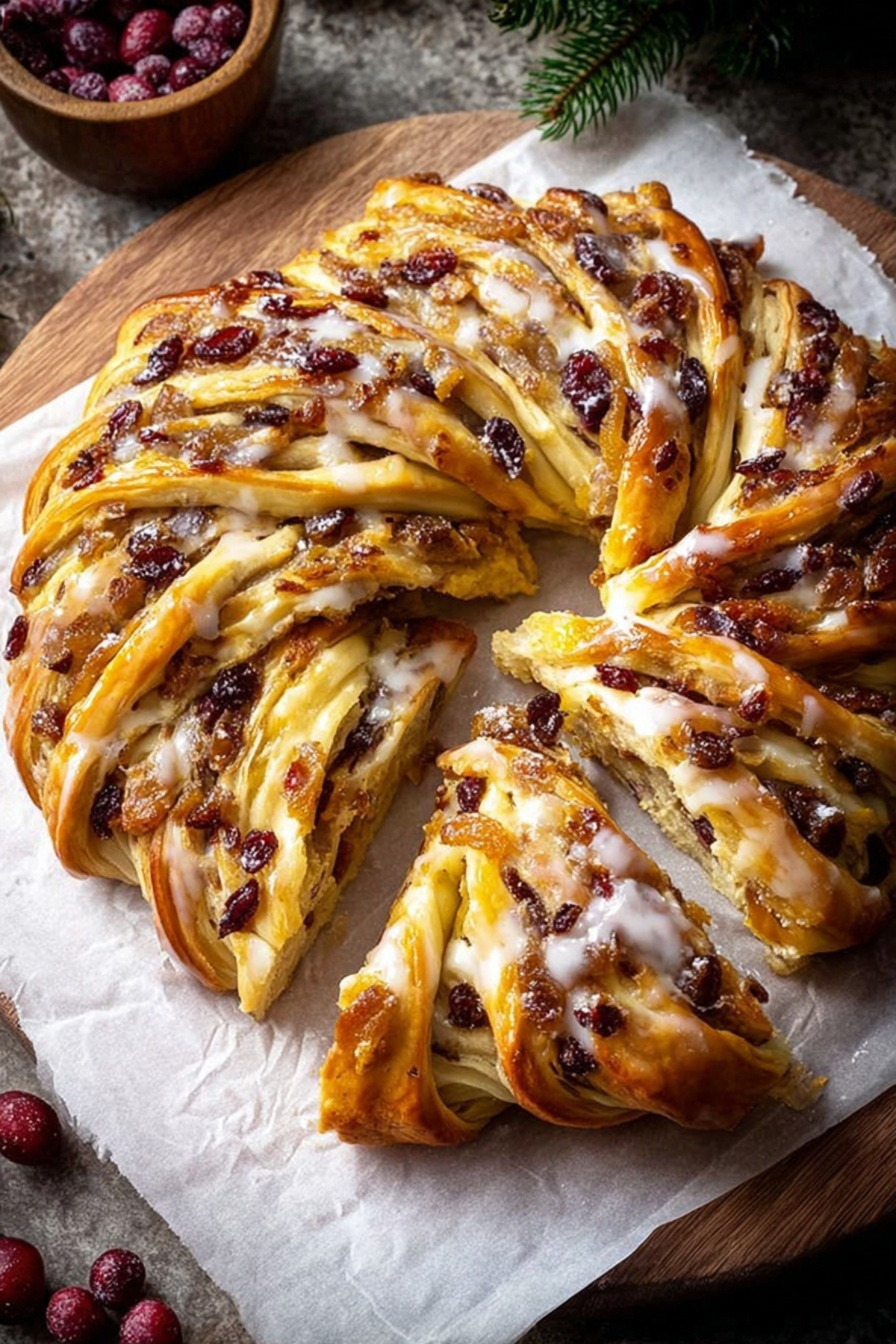 Cranberry & Apricot Couronne