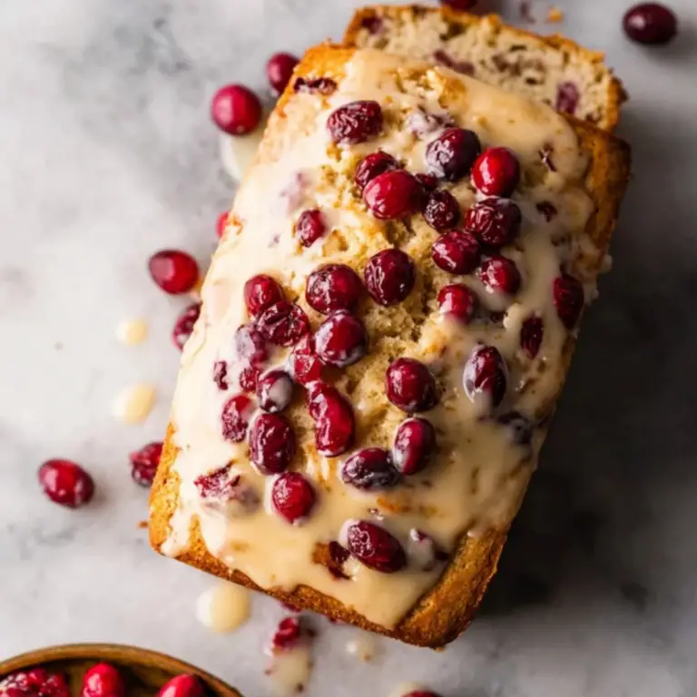 Cranberry Eggnog Bread