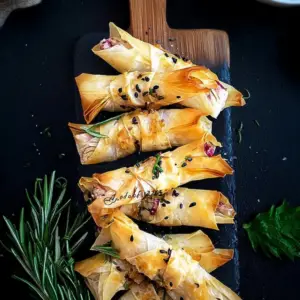 Cranberry and Brie Filo Crackers (1)