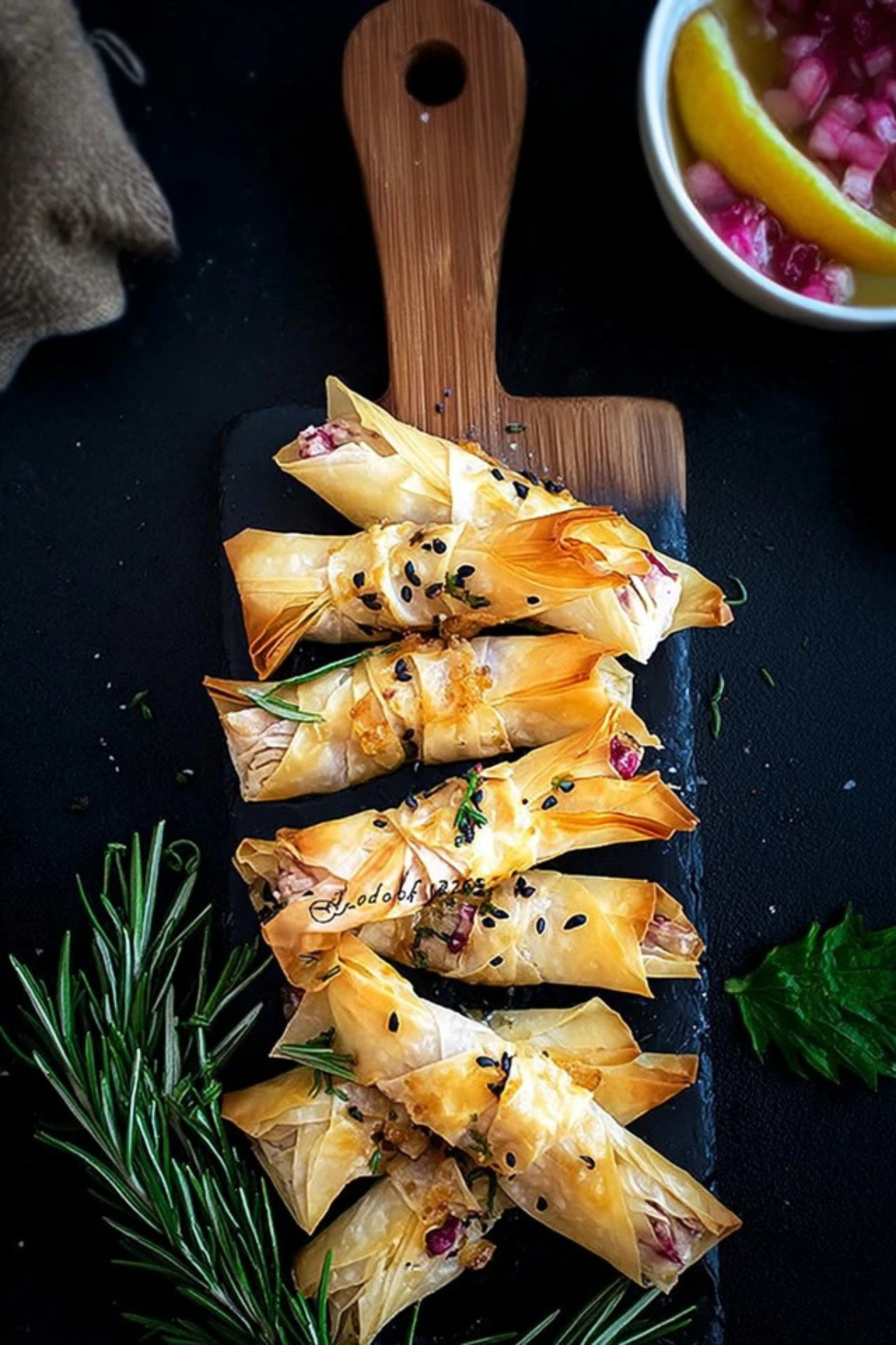 Cranberry and Brie Filo Crackers (1)