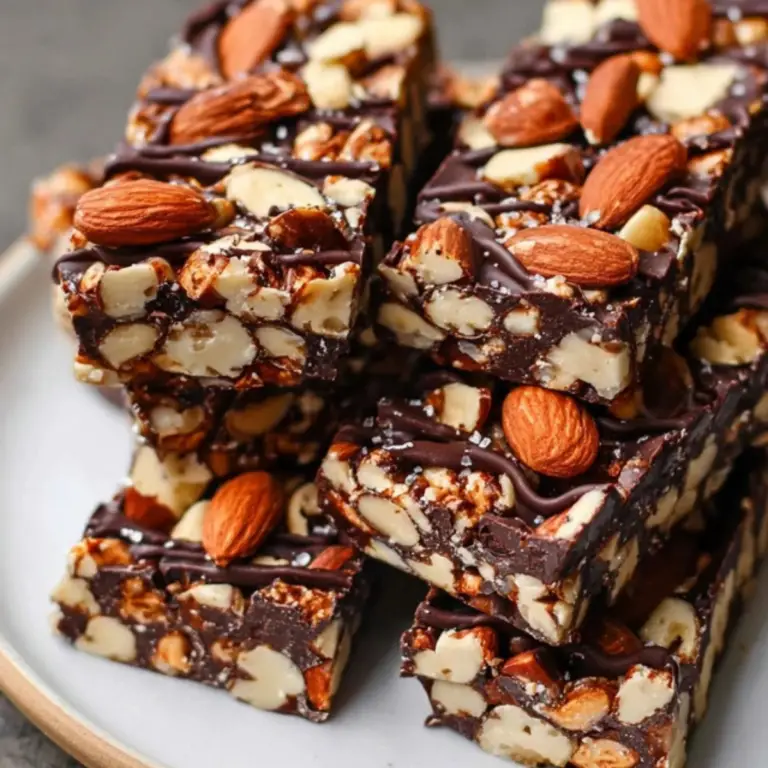 Dark Chocolate and Sea Salt Nut Bars