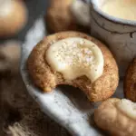 Eggnog Snickerdoodle Thumbprint Cookies
