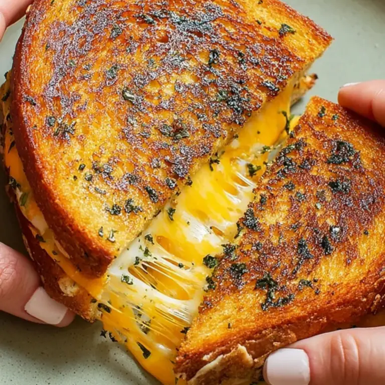 Garlic Bread Grilled Cheese