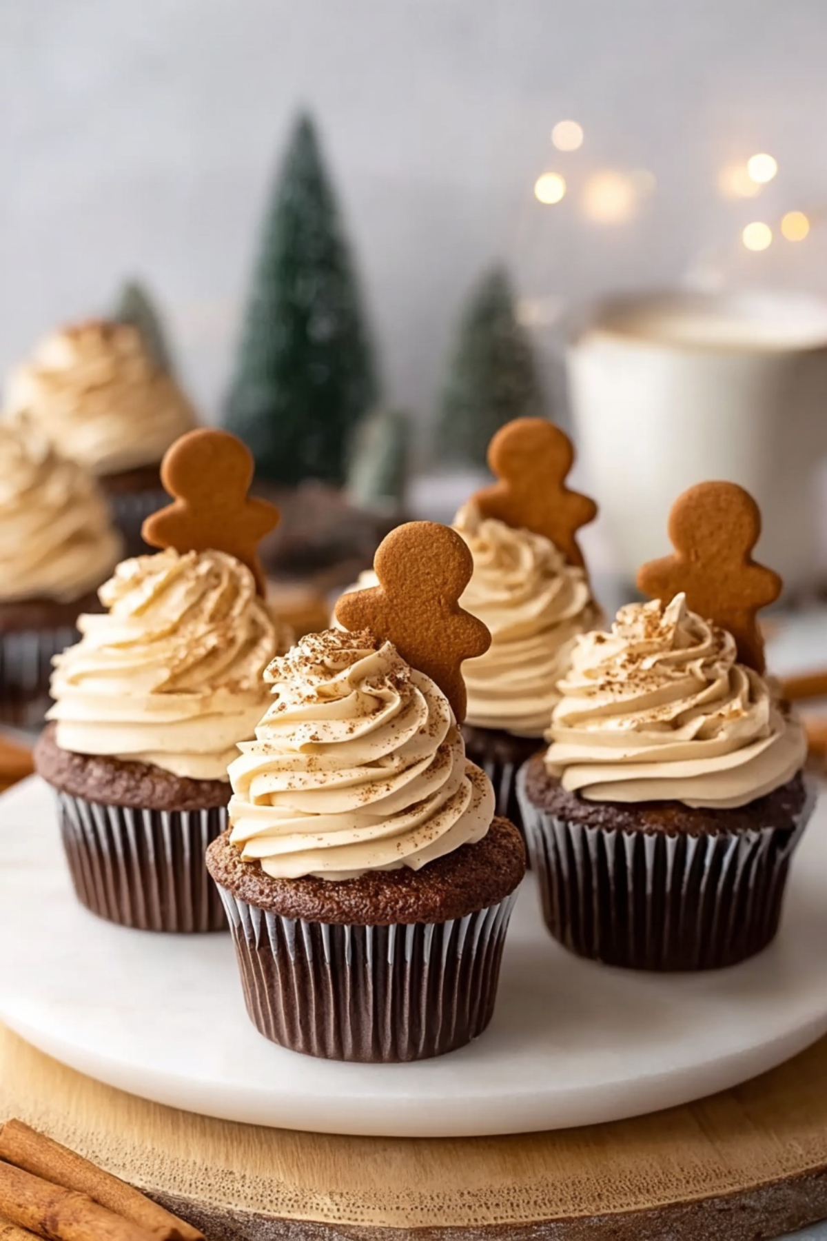 Gingerbread Latte Cupcakes