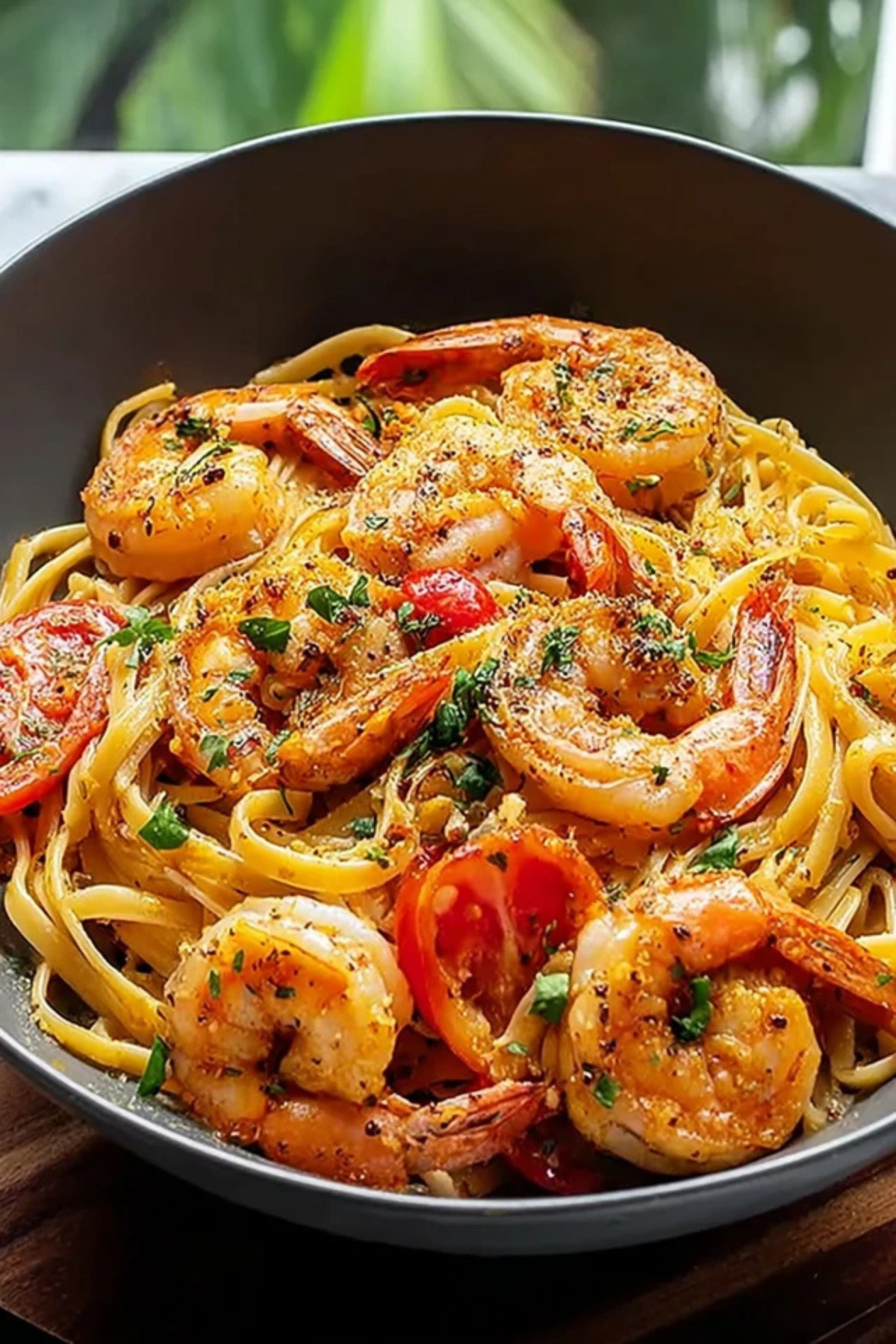 Jamaican Shrimp Pasta