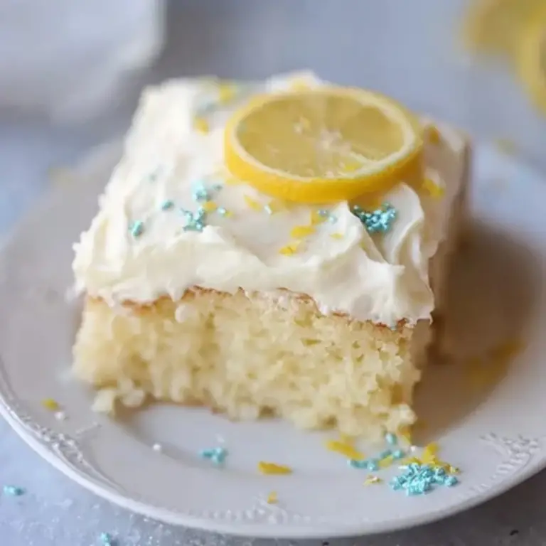 Lemon Sheet Cake with Cream Cheese Frosting