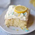 Lemon Sheet Cake with Cream Cheese Frosting