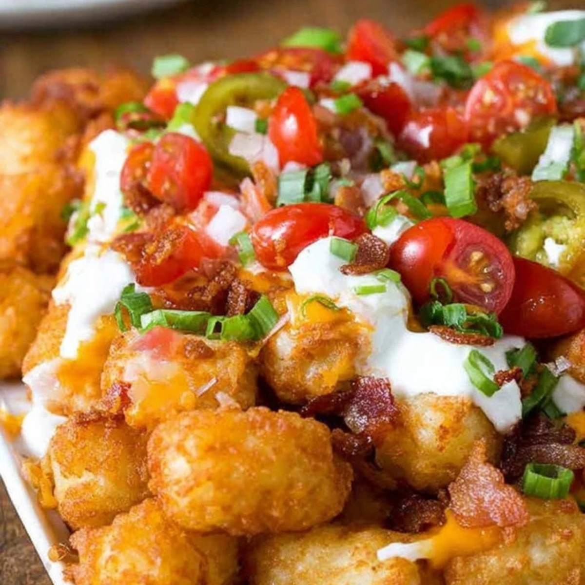 Loaded Tater Tot Nachos