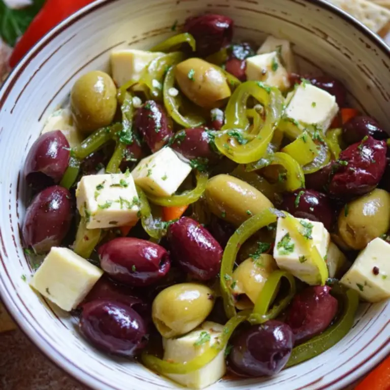 Marinated Olives and Cheese