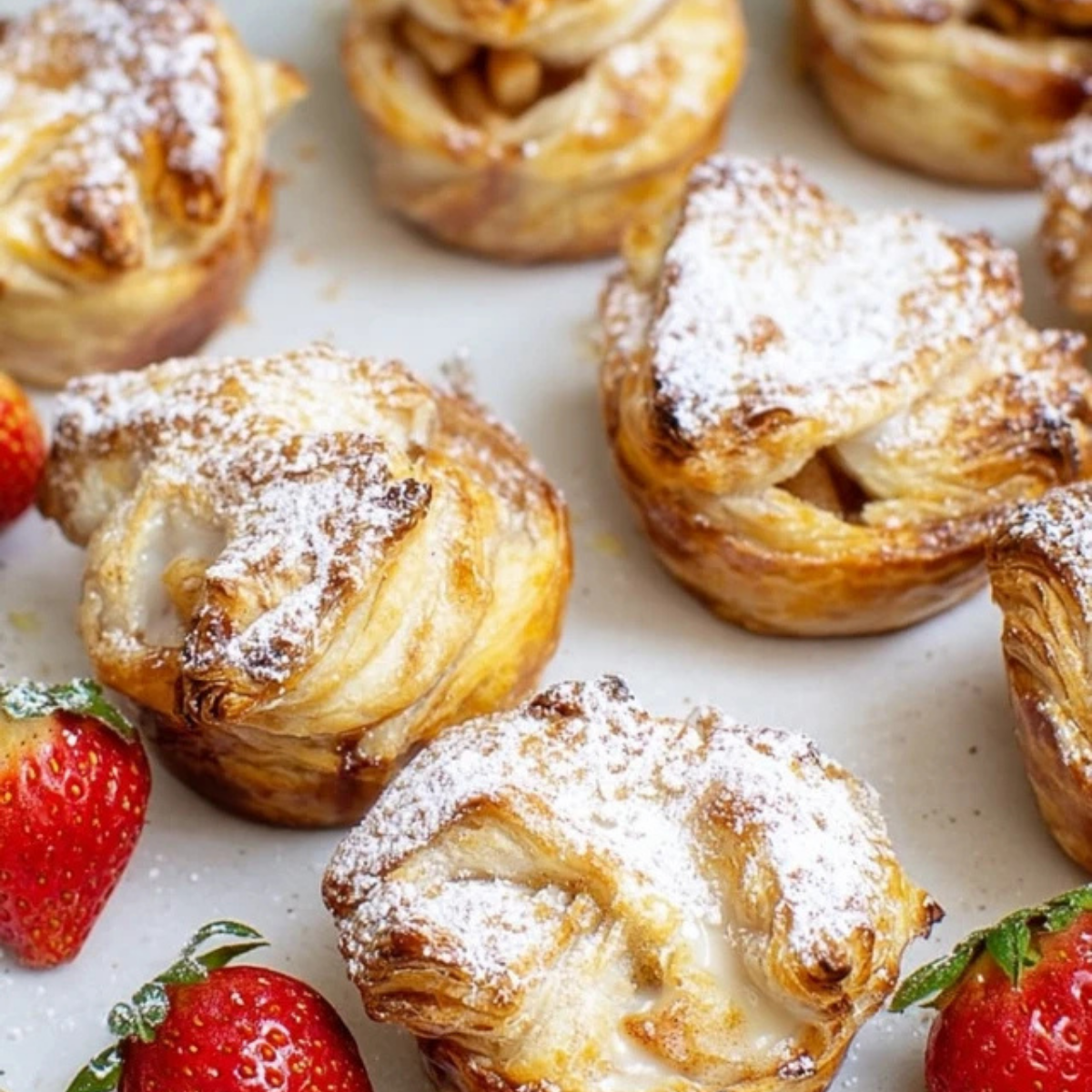 Mini Apple Pies With Puff Pastry