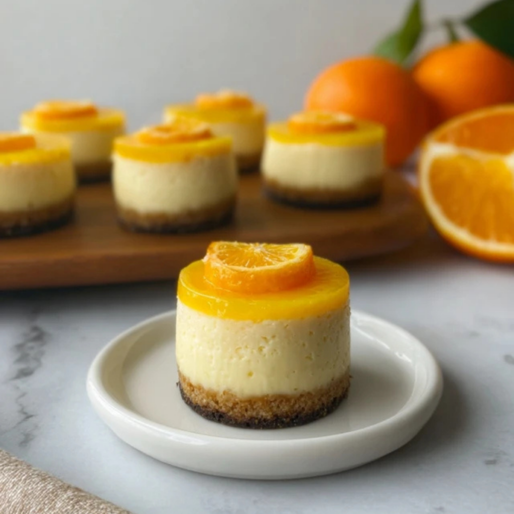 Mini Orange Cheesecakes