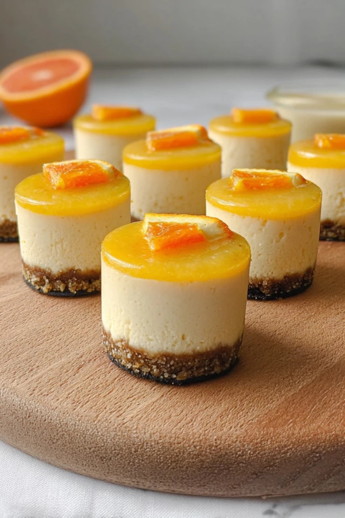 Mini Orange Cheesecakes