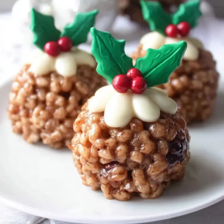 Rice Krispie Christmas Puddings (1)