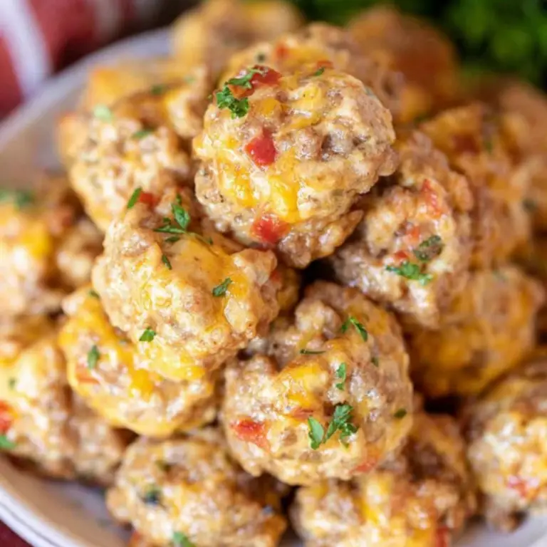 Rotel Cream Cheese Sausage Balls