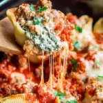 Slow Cooker Stuffed Shells with Sausage and Spinach