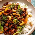 20 Minute Garlic Butter Cashew Chicken