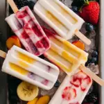4 Ingredient Fruit & Yogurt Popsicles