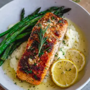 Baked Lemon Garlic Butter Salmon
