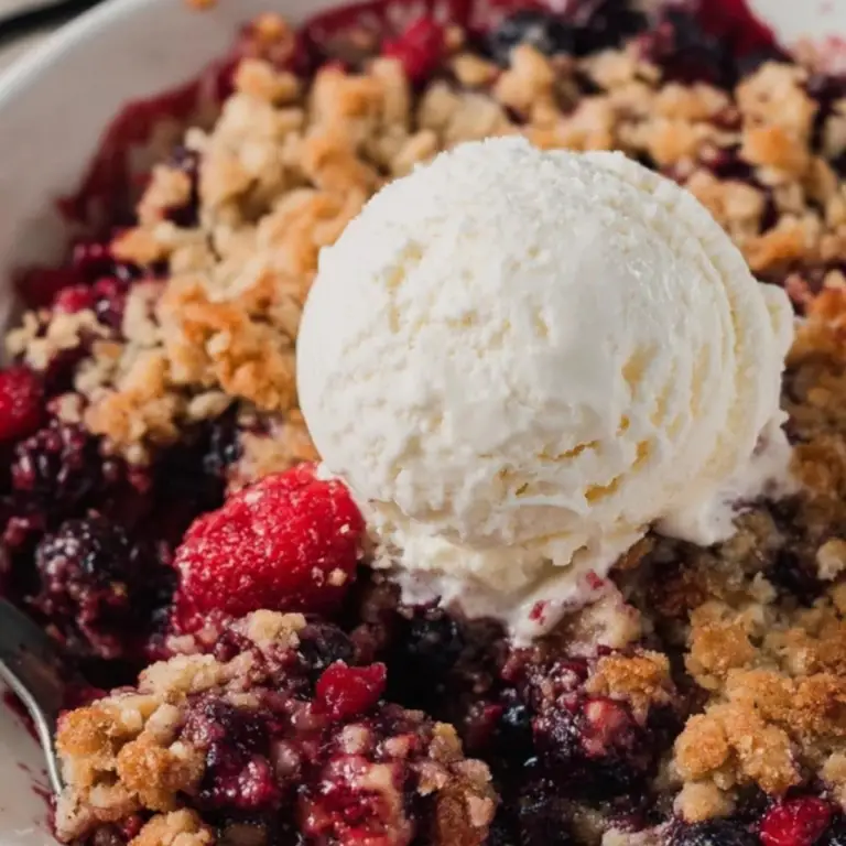 Berry Crisp Dump Cake
