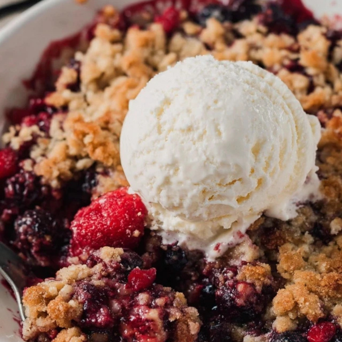 Berry Crisp Dump Cake