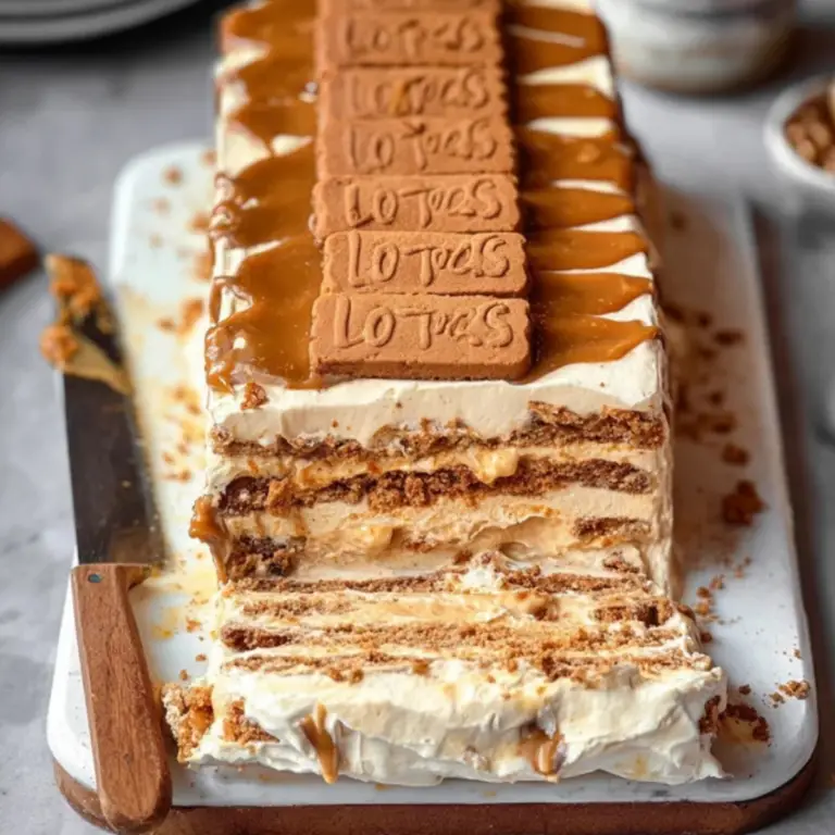 Biscoff Icebox Cake