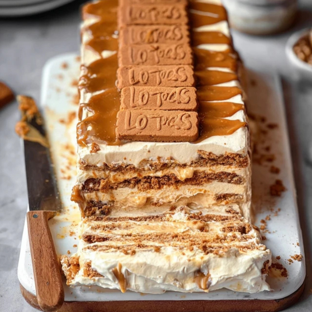 Biscoff Icebox Cake