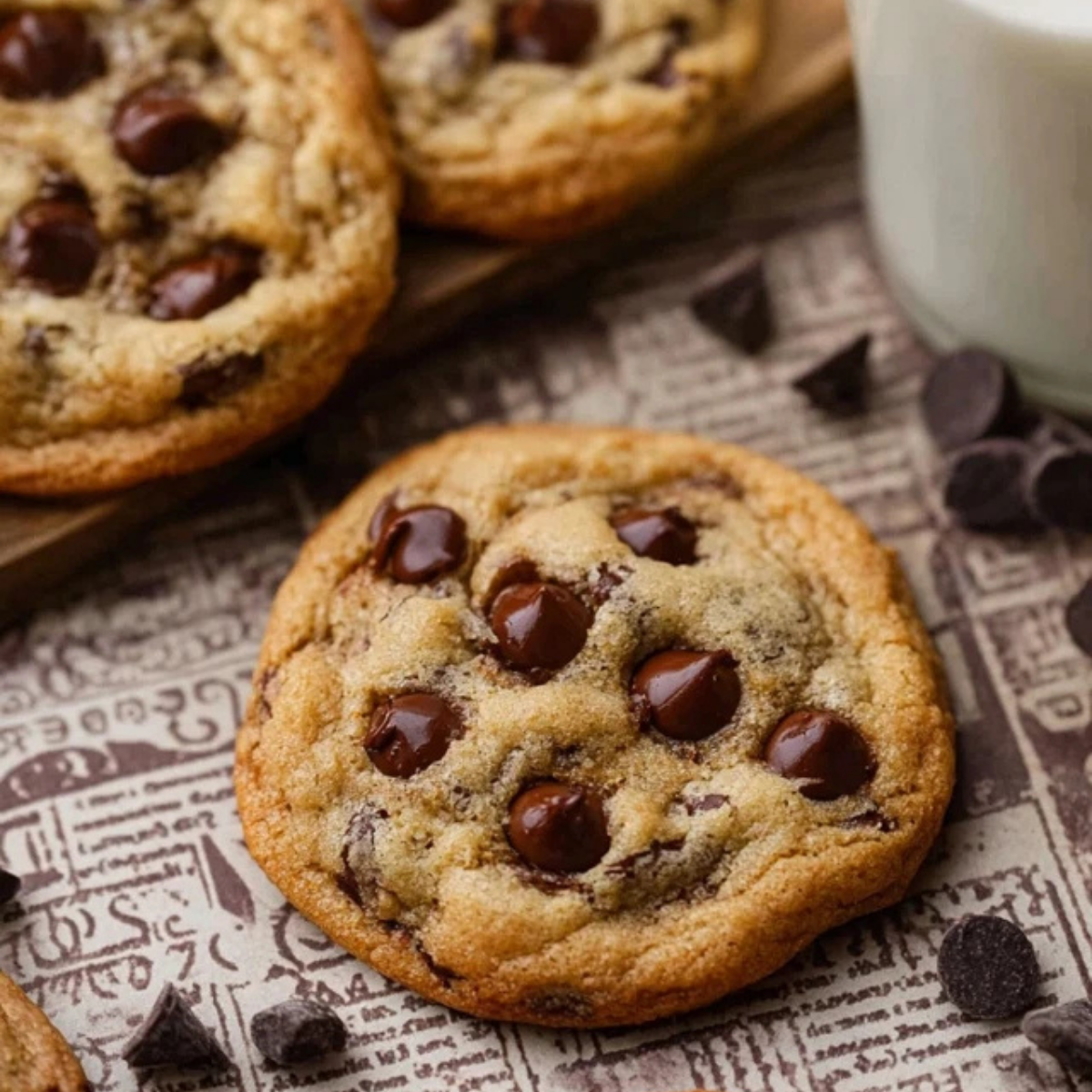 Brown Butter Sourdough Discard Chocolate Chip Cookies