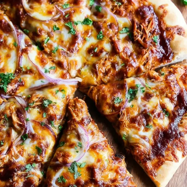 Cheesy BBQ Chicken Pizza