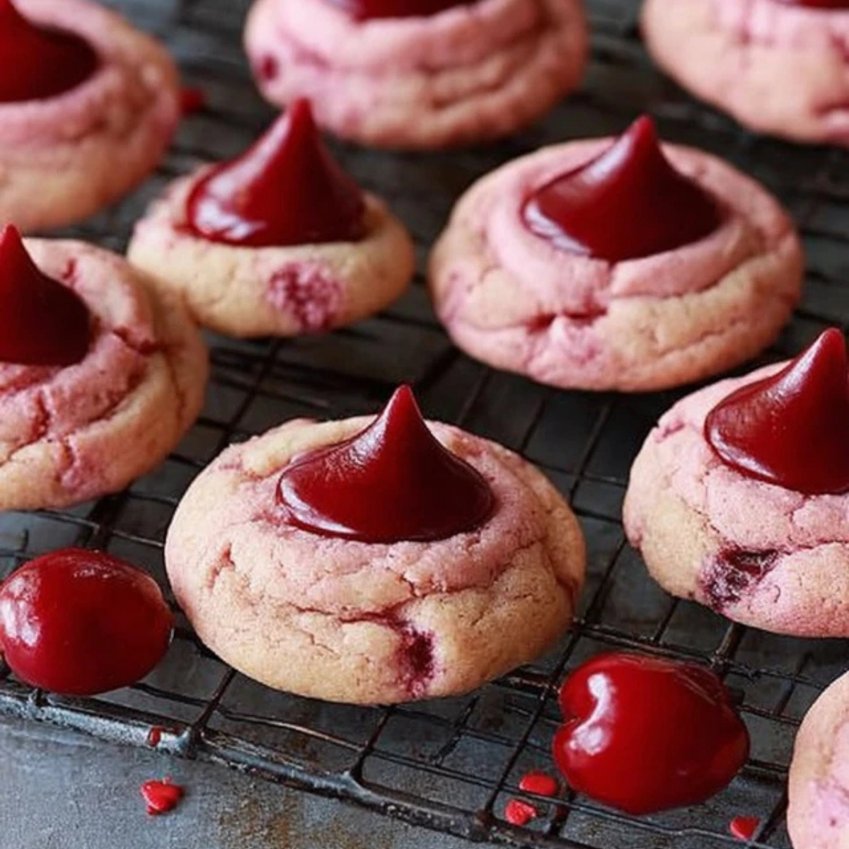 Cherry Kiss Cookies