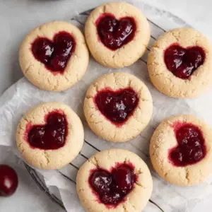 Cherry Thumbprint Cookies