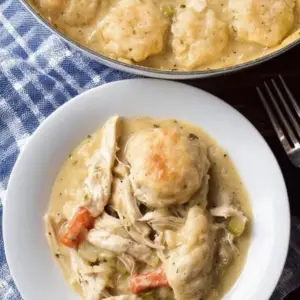 Chicken and Dumplings with Biscuits