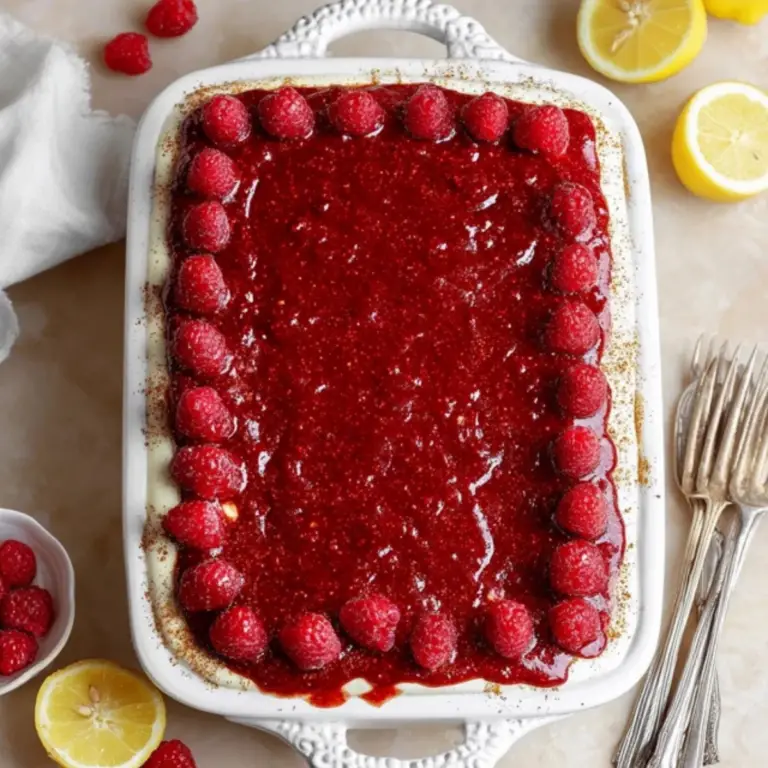 Fresh Raspberry Tiramisu