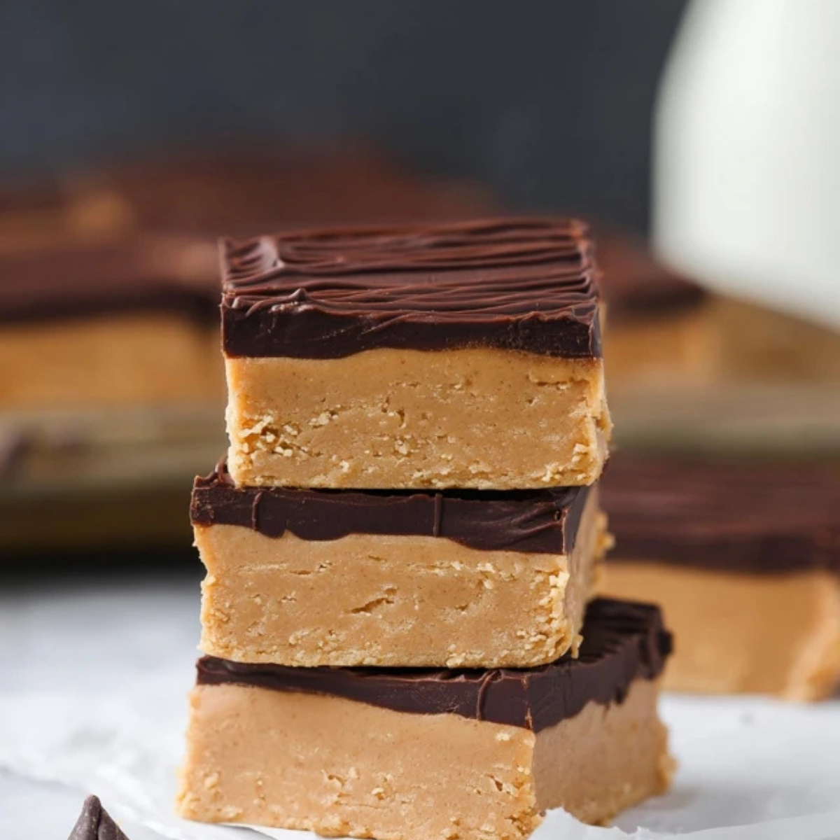 No-Bake Peanut Butter Buckeye Bars