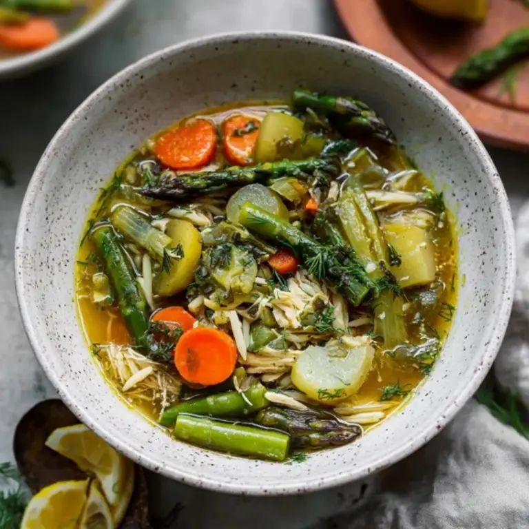 One Pot Spring Vegetable Soup