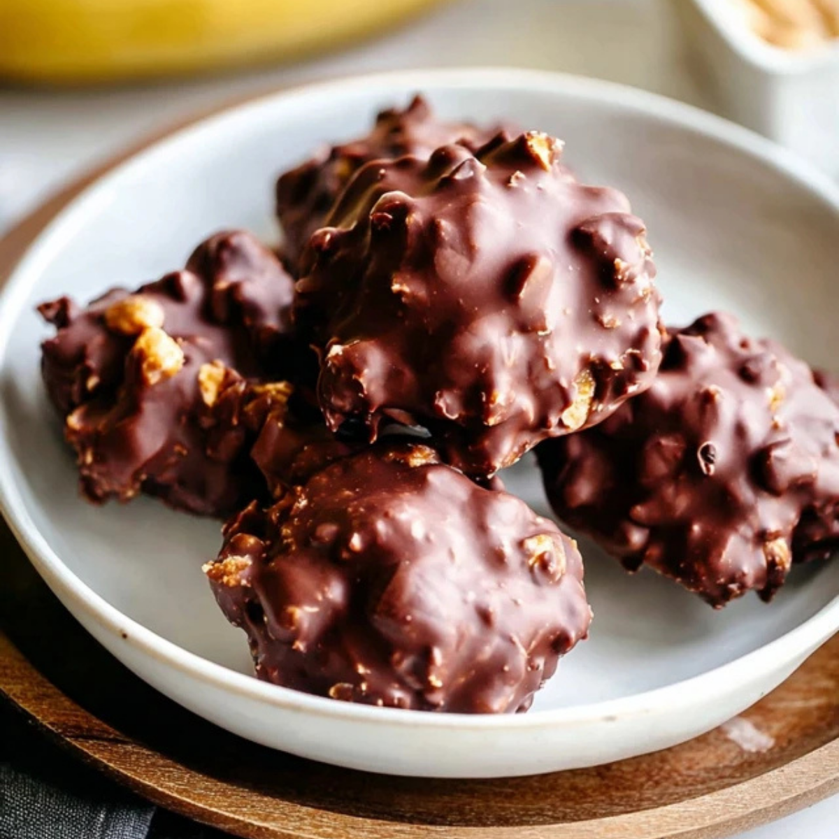 Peanut Yogurt Banana Chocolate Clusters