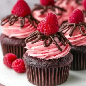 Raspberry Chocolate Cupcakes