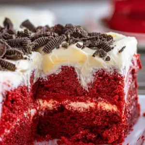 Red Velvet Poke Cake