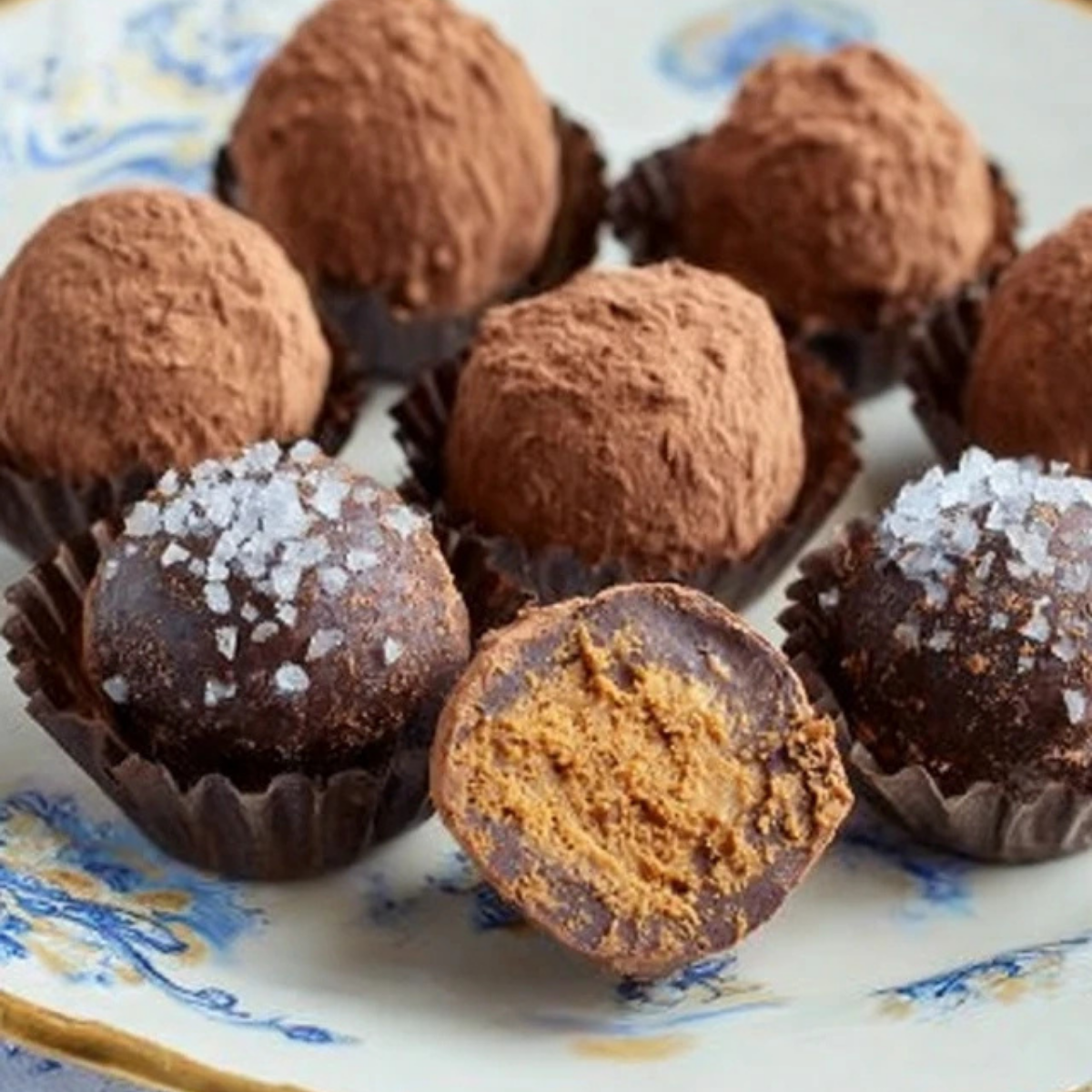 Salted Caramel Chocolate Truffles
