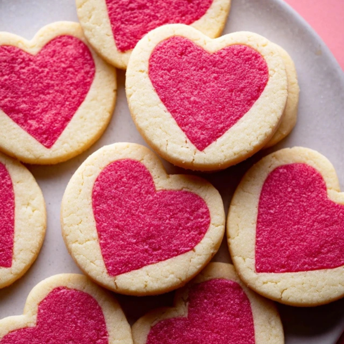 Slice and Bake Heart Cookies
