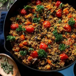 Spicy Veggie Quinoa Skillet