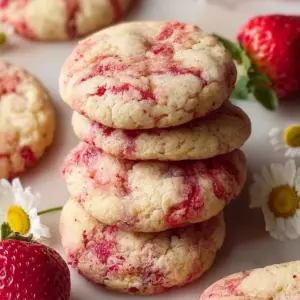 Strawberry Cheesecake Cookies