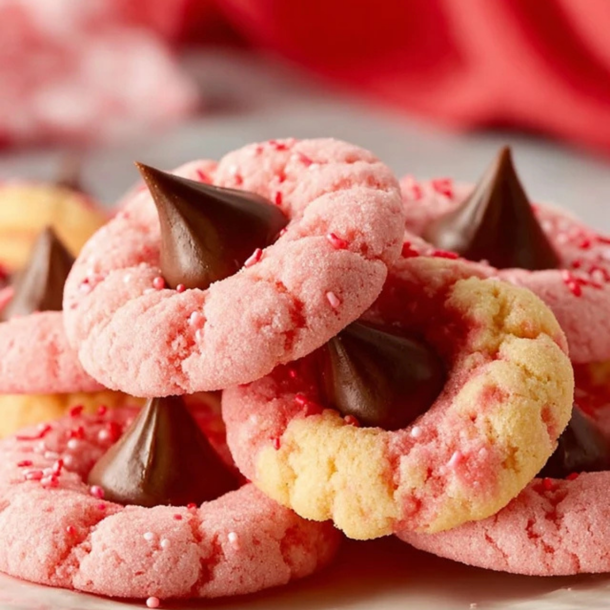 Strawberry Kiss Cookies