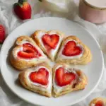 Vegan Strawberry Cream Danish